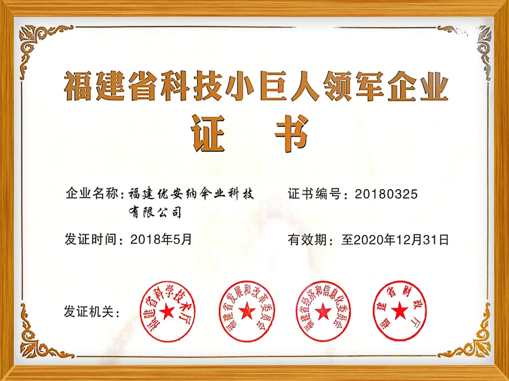 福建省科技小巨人領軍企業(yè)